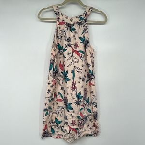 Rachel Ashwell | Dresses | Rachel Ashwell Floral Linen Sack Dress Womens  Size M Blush Nude Pink Aline | Poshmark